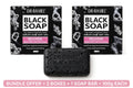 2pcs Best offer bundle DR RASHEL Black Soap collagen & charcoal soap,- Ance&pre cleansing  soap.