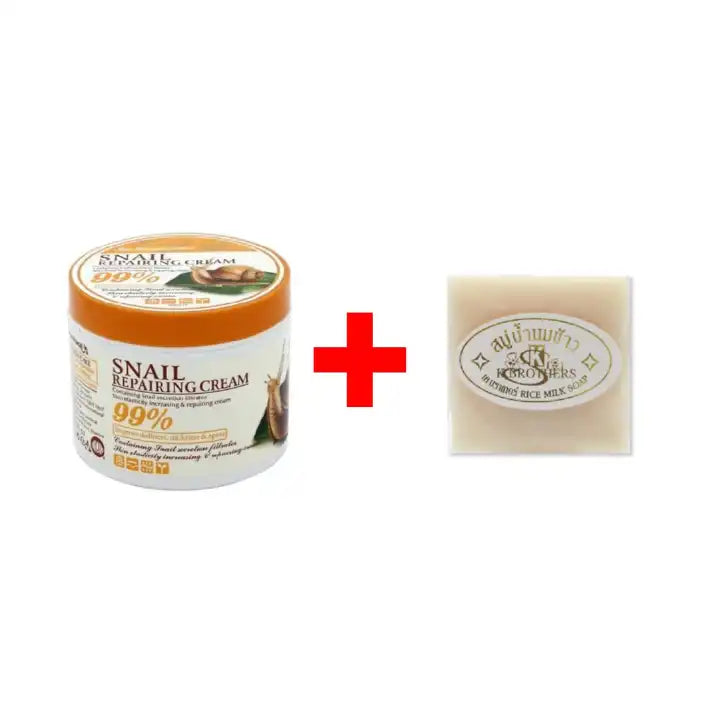 K.Brothers Rice Milk Soap & snail Repairing Cream