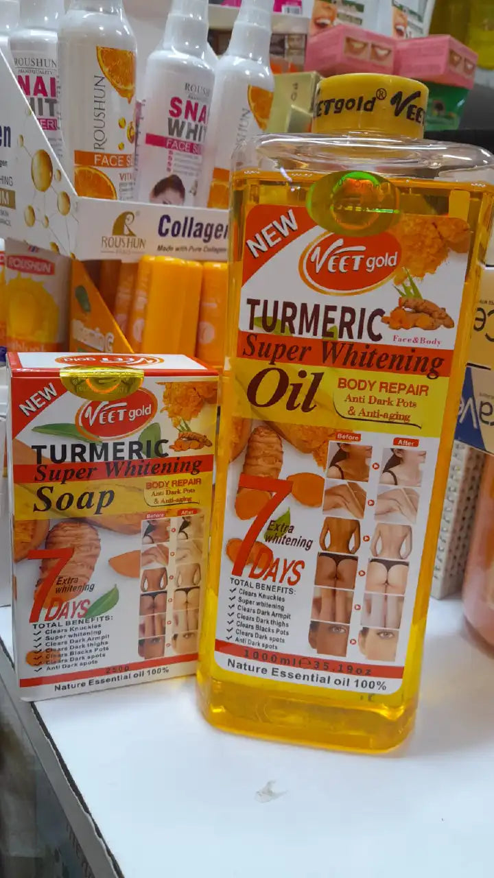 veet gold oil and soap