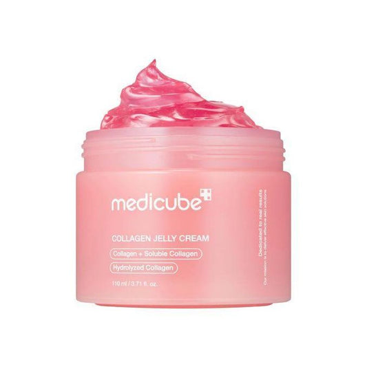 Medicube Collagen Jelly Cream With Niacinamide And Squalane. Moisturizes, Glows, Deeply Hydrates, Removes Wrinkles, Dark Spots, Fine Lines, Improve Skin Elasticity, Firms, Treats Acne, Scars & Evens