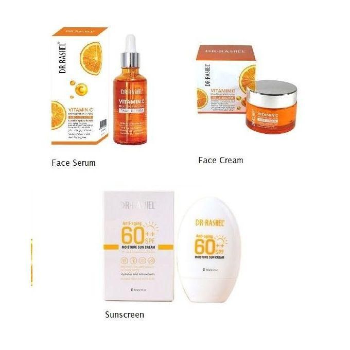 DR RASHEL 3 in 1 Set Face Serum + Face Cream + Sunscreen