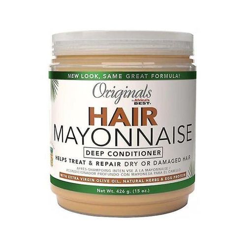 Africa's Best Originals Hair Mayonnaise 426g (15oz), enriched with Natural Botanical Herbal Extracts, Vitamins, Egg Protein and Olive Oil to condition, moisturise and strengthen damaged or over-processed hair.