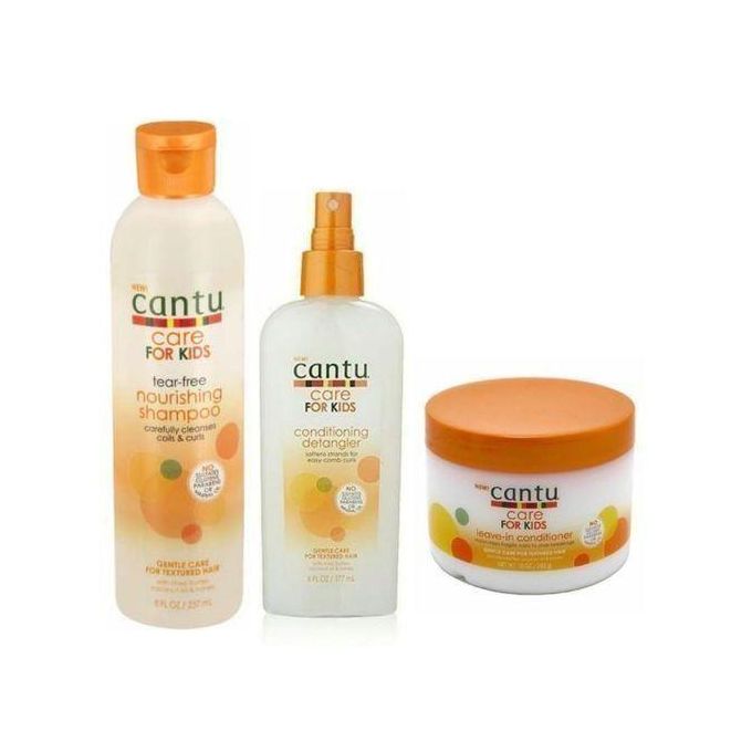 Cantu 3 in 1 Combo(Shampoo, detangler & Leave In)