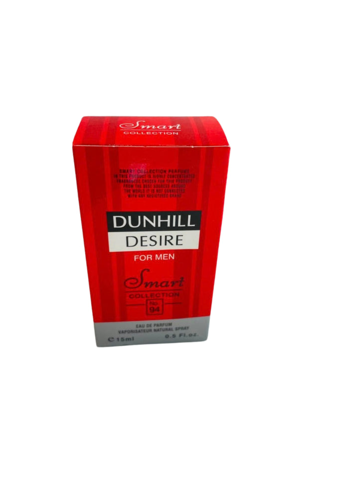 Smart Collection No. 94 Dunhill Desire For Men Eau De Parfum 15ml (0.5 Fl. Oz) - Long-Lasting Pocket Perfume Spray, Fruity Apple & Amber Vanilla Men's Cologne MOKS