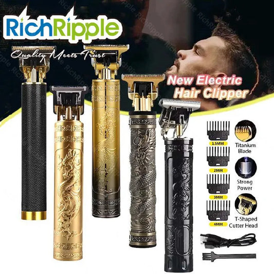 (Clearance Price)RichRipple Vintage T9 Hair cutting machine Hair Clipper Professional Electric Shaver Trimmer for men Machine Shaving Trimmer Beard USB