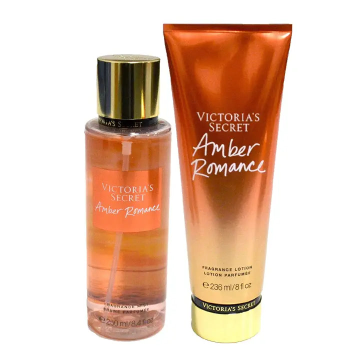 [MIST ONLY] Victoria Secret Amber Romance Body Mist Victoria’s Secret 250 ml – Warm Amber Vanilla Cherry & Creme Anglaise Scent, All-Day Fragrance Mist with Aloe & Chamomile for Women