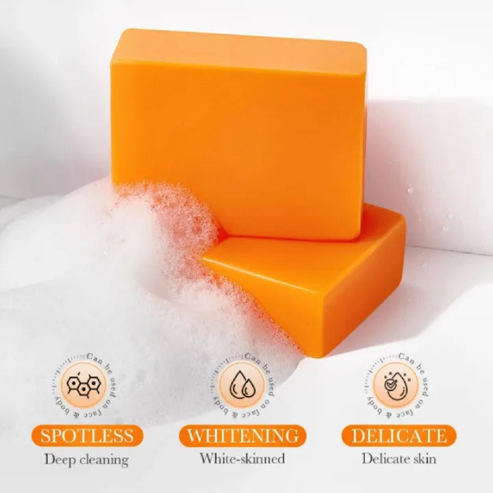 Sadoer Kojic Soap, Kojic Acid Whitening Soap, Deep Cleansing, Skin Brightening Like Vitamin C, Improve Acne Prone Skin, For Face and Body Skin Care