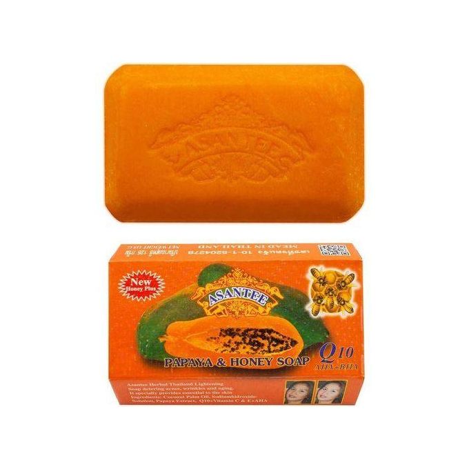 Asantee 3pcs Papaya And Honey Skin Whitening Anti Acne Facial Soap