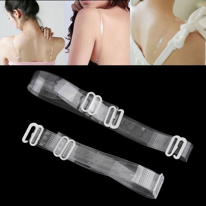 3 Pairs Colourless Bra Strap Extra Strong Clear Bra Straps, Invisible Non-Slip Adjustable Bra Straps,Replacement Bra Shoulder Straps For Strapless Bra