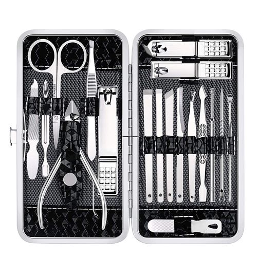 TOUPHY Manicure Nail Clippers Kit Pedicure Set Nail 19Pcs