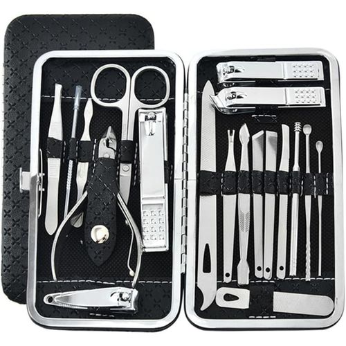 TOUPHY Manicure Nail Clippers Kit Pedicure Set Nail 19Pcs