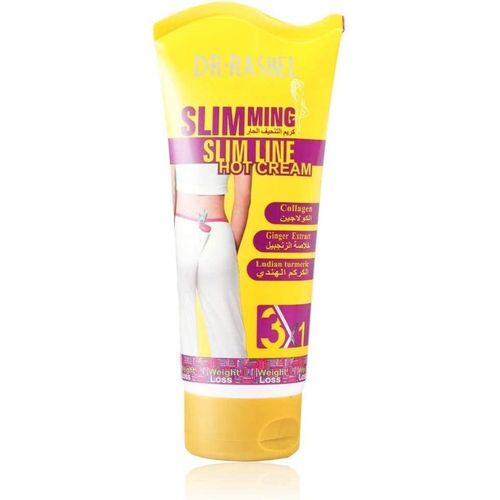 DR RASHEL Slimming Hot Cream With Collagen Ginger & Indian Turmeric (Yellow) - 150g