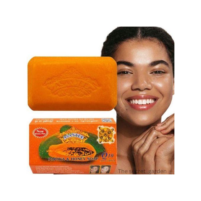Asantee 3pcs Papaya And Honey Skin Whitening Anti Acne Facial Soap