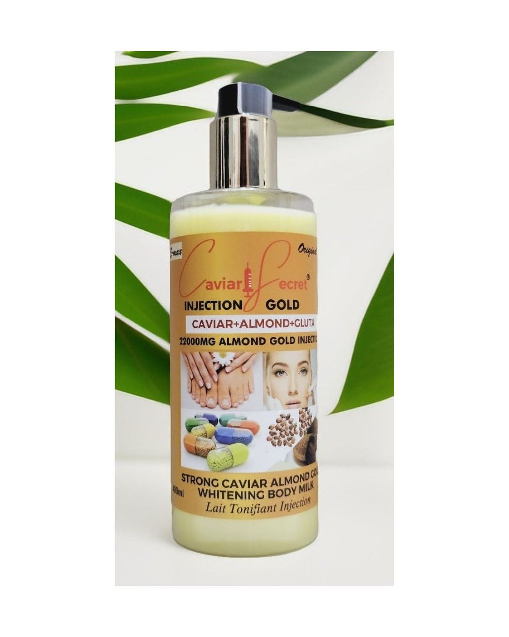 Caviar Secret Injection Carrot + Almond + Gluta Whitening Body Milk
