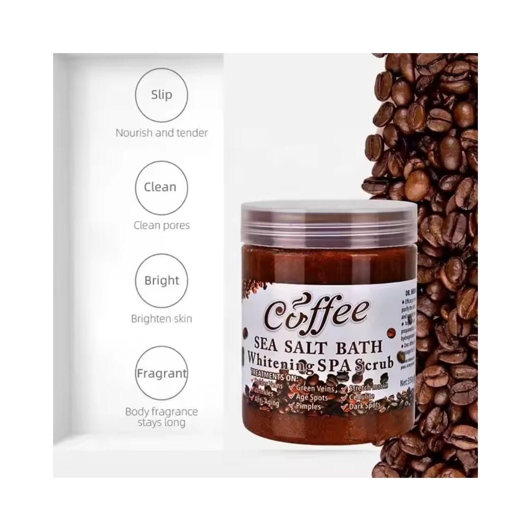 Buy Coffee Sea Salt Bath Whitening SPA Scrub