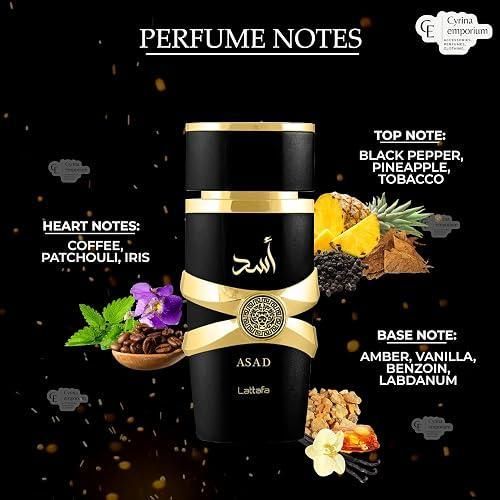 Lattafa Asad Eau De Parfum 100ml – Men's Amber Spicy Fragrance