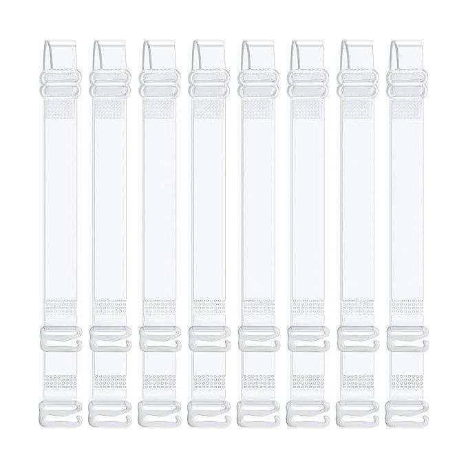 3 Pairs Colourless Bra Strap Extra Strong Clear Bra Straps, Invisible Non-Slip Adjustable Bra Straps,Replacement Bra Shoulder Straps For Strapless Bra