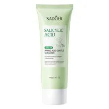 SADOER 3 in 1 Set, Acne Repair Serum + Cream + Cleanser with 3% Salicylic Acid Collagen Peptide and Niacinamide, Centella Asiatica and Niacinamide, Can add Vitamin C,Remove Acne, Moisturize