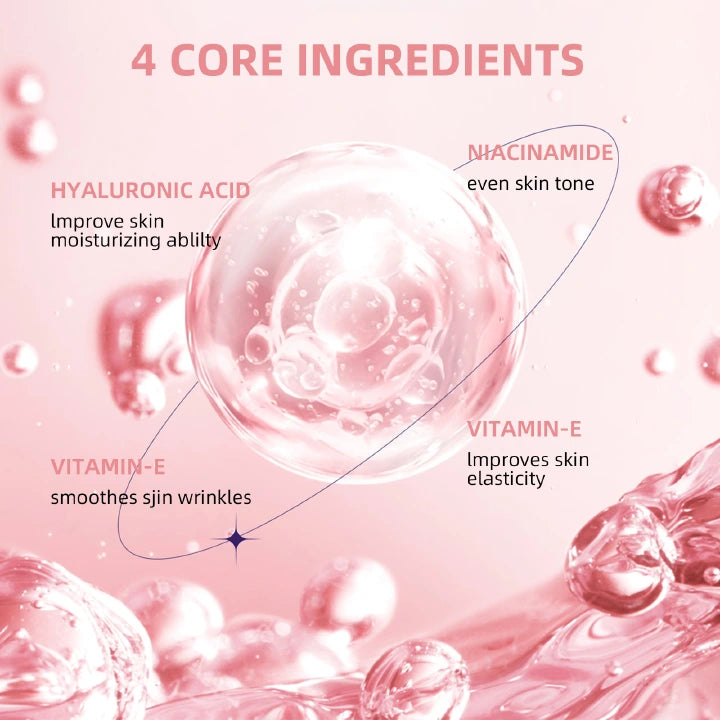4in 1 Face serum with Niacinamide (5%) Hyaluronic Acid (10%) Vitamin C (30%) Vitamin E (10%) -30ml