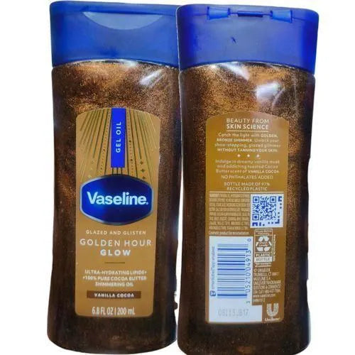 Health Glazed And Glisten Golden Hour Glow Vanilla Cocoa Shimmering Gel Oil Vaselıne