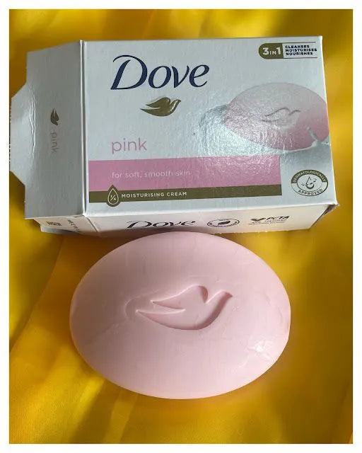 Vaseline 3 in 1 Selfcare Set: Daily Brightening Eventone Lotion + Dove Pink Soap +(Free pair of exfoliating gloves)