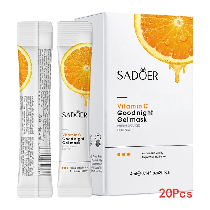 SADOER 27Pcs Skin Care Set Vitamin C Face Cleansers + Moisturizing lotion + Face Essence +Face Toner Tone+Eye Cream +20Pcs Masks +Lipstick + Hand Cream Gift set