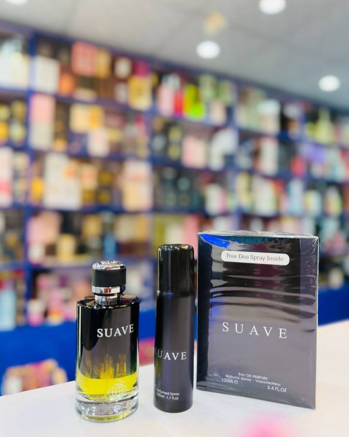 Suave 100ml with free deodorant spray
