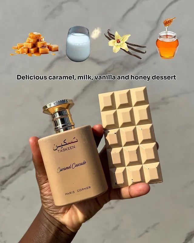 Victoria's Secret 2 in 1 FRAGRANCE COMBO: Bare Vanilla La Creme + Taskeen Caramel Cascade Paris Corner