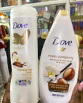 Dove 2 In 1 BODYCARE SET: Pampering Care Body Lotion + Purely Pampering Body Wash
