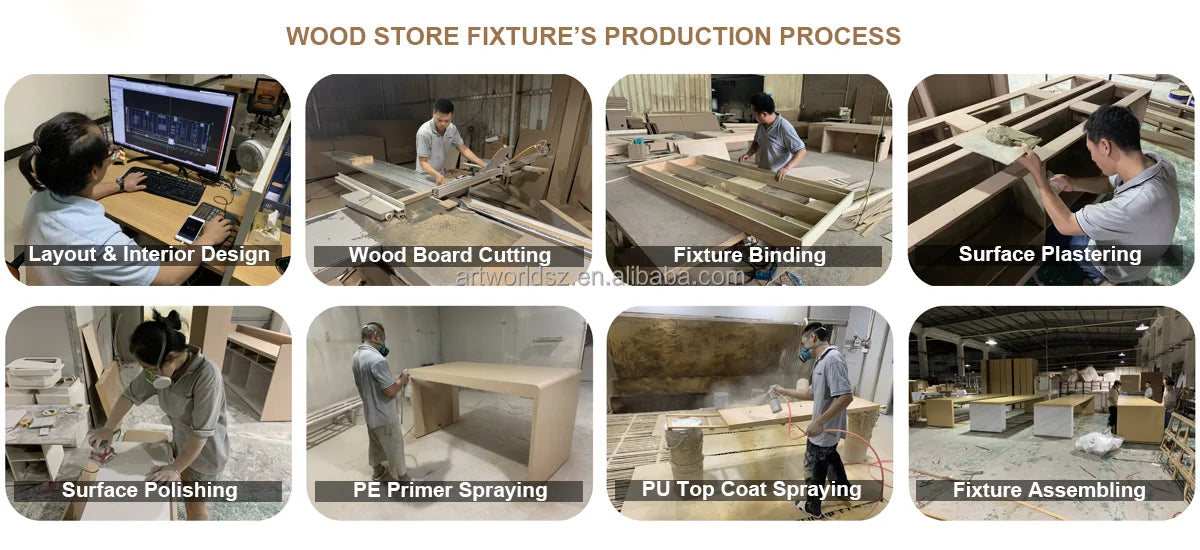 Commercial Merchandising Beauty Salon Display Shelves Custom Design Beauty Display Showcase with LED Light