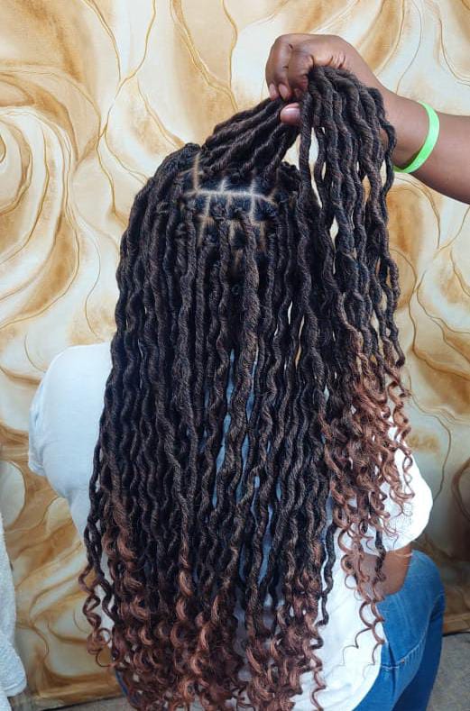 3X Curly Goddess Locs