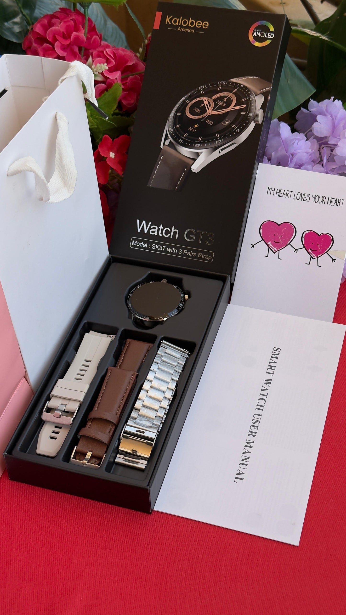 💕❤️TRENDY VALENTINES MEN GIFTS💕❤️ 🌺MEN SMARTWATCH x CARD X BAG