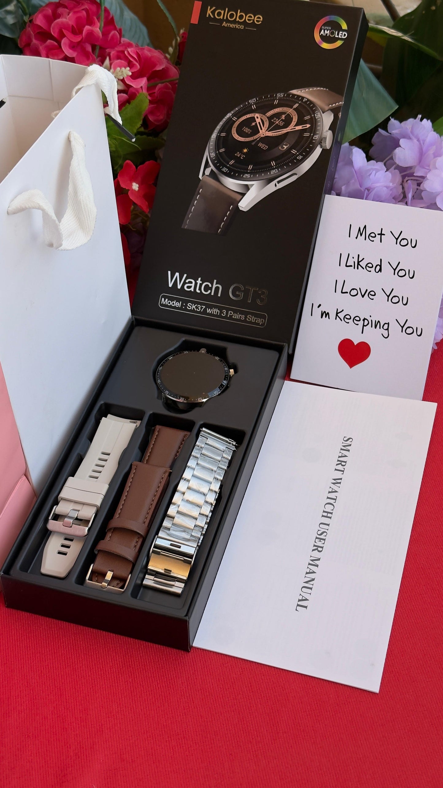 💕❤️TRENDY VALENTINES MEN GIFTS💕❤️ 🌺MEN SMARTWATCH x CARD X BAG