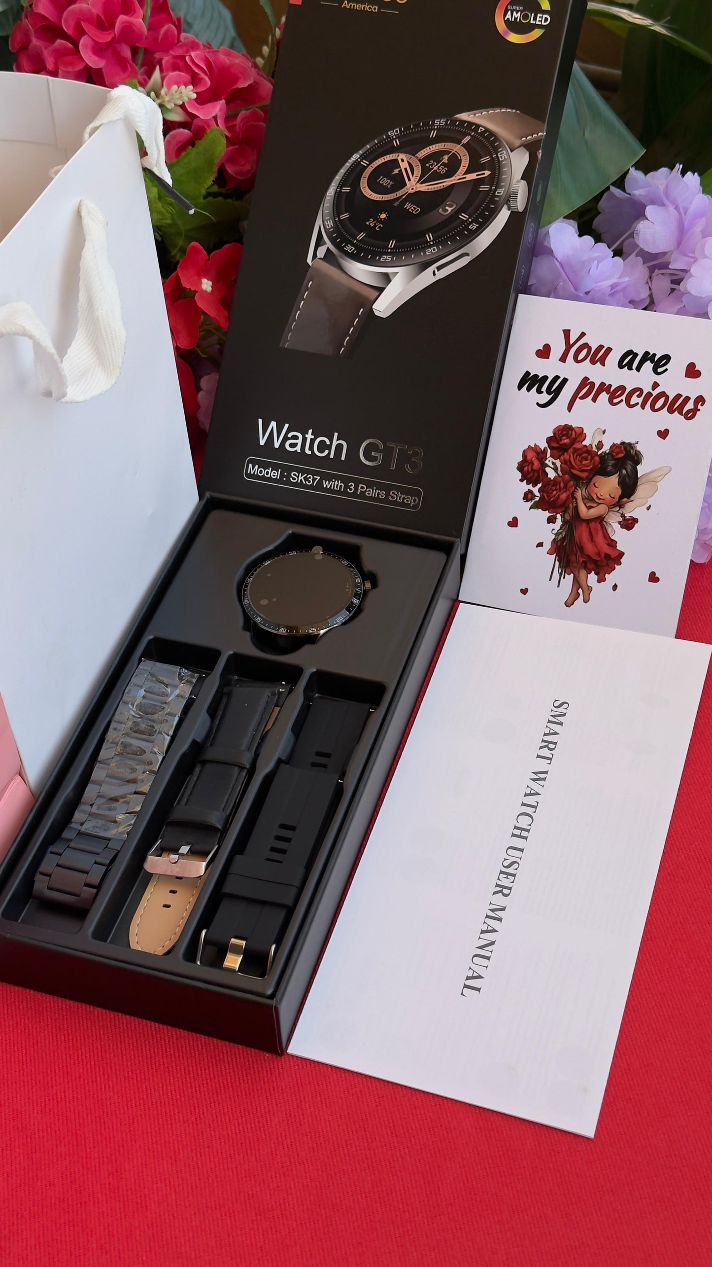 💕❤️TRENDY VALENTINES MEN GIFTS💕❤️ 🌺MEN SMARTWATCH x CARD X BAG