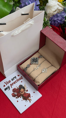 💕❤️VALENTINES LADIES GIFT SET💞👩‍❤️‍💋‍👩        ❣️Ladies Watch      ❣️Jewelry set