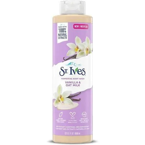St Ives Pampering Vanilla & Oat Milk Body Wash Shower Gel