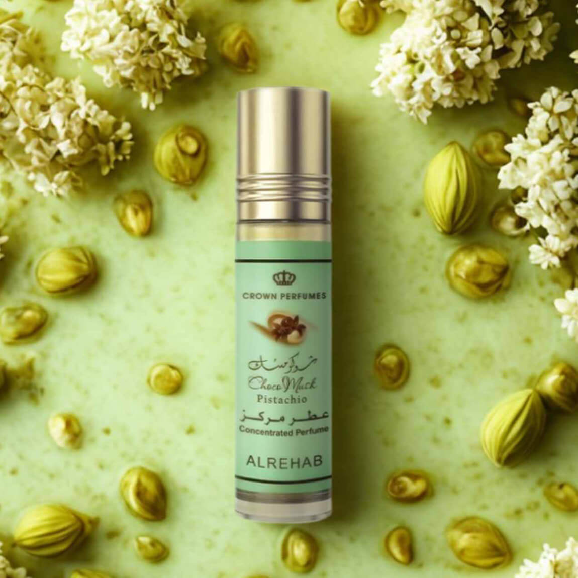 Al Rehab Choco Musk Pistachio Perfume Oil 6ml *2