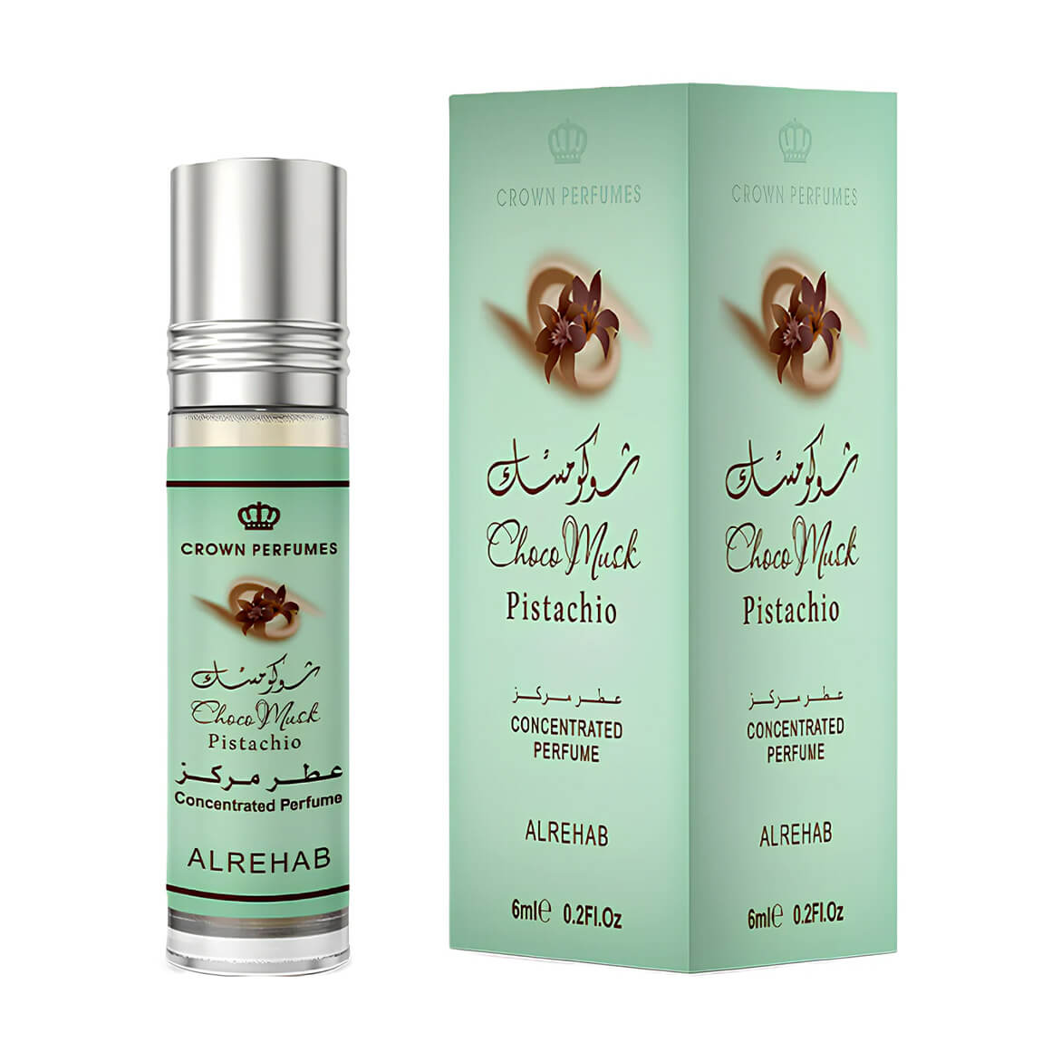 Al Rehab Choco Musk Pistachio Perfume Oil 6ml *2
