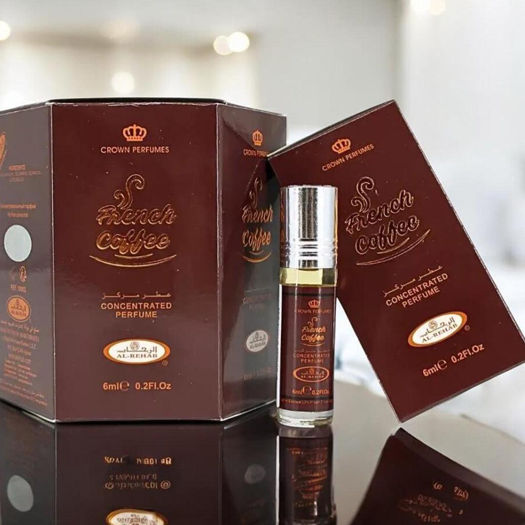 Al-Rehab French Coffee Concentrated Perfume Oil 6ml - 2pcs