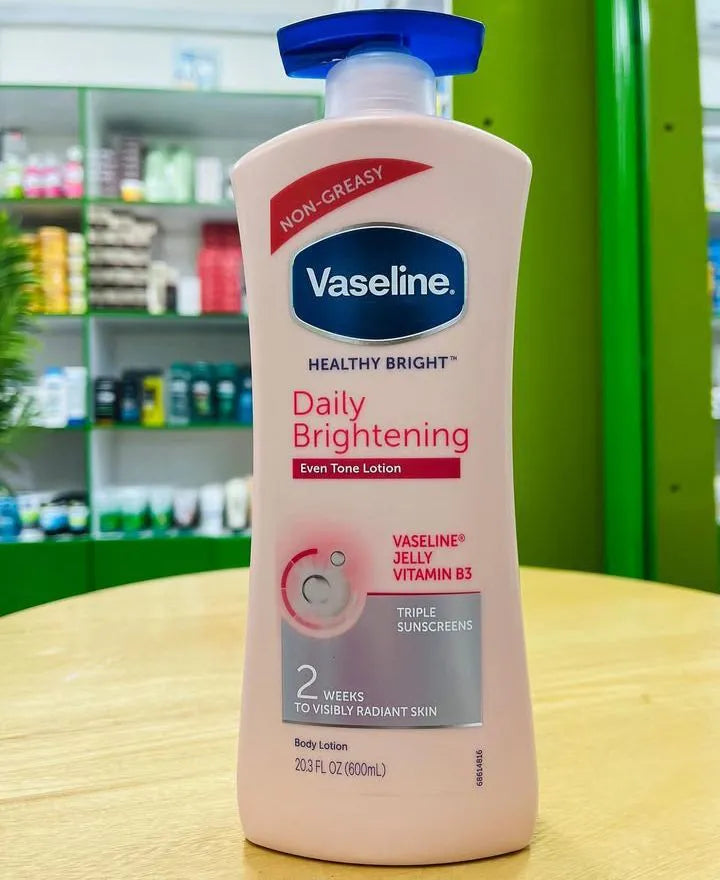 Vaseline 3 in 1 Selfcare Set: Daily Brightening Eventone Lotion + Dove Pink Soap +(Free pair of exfoliating gloves)