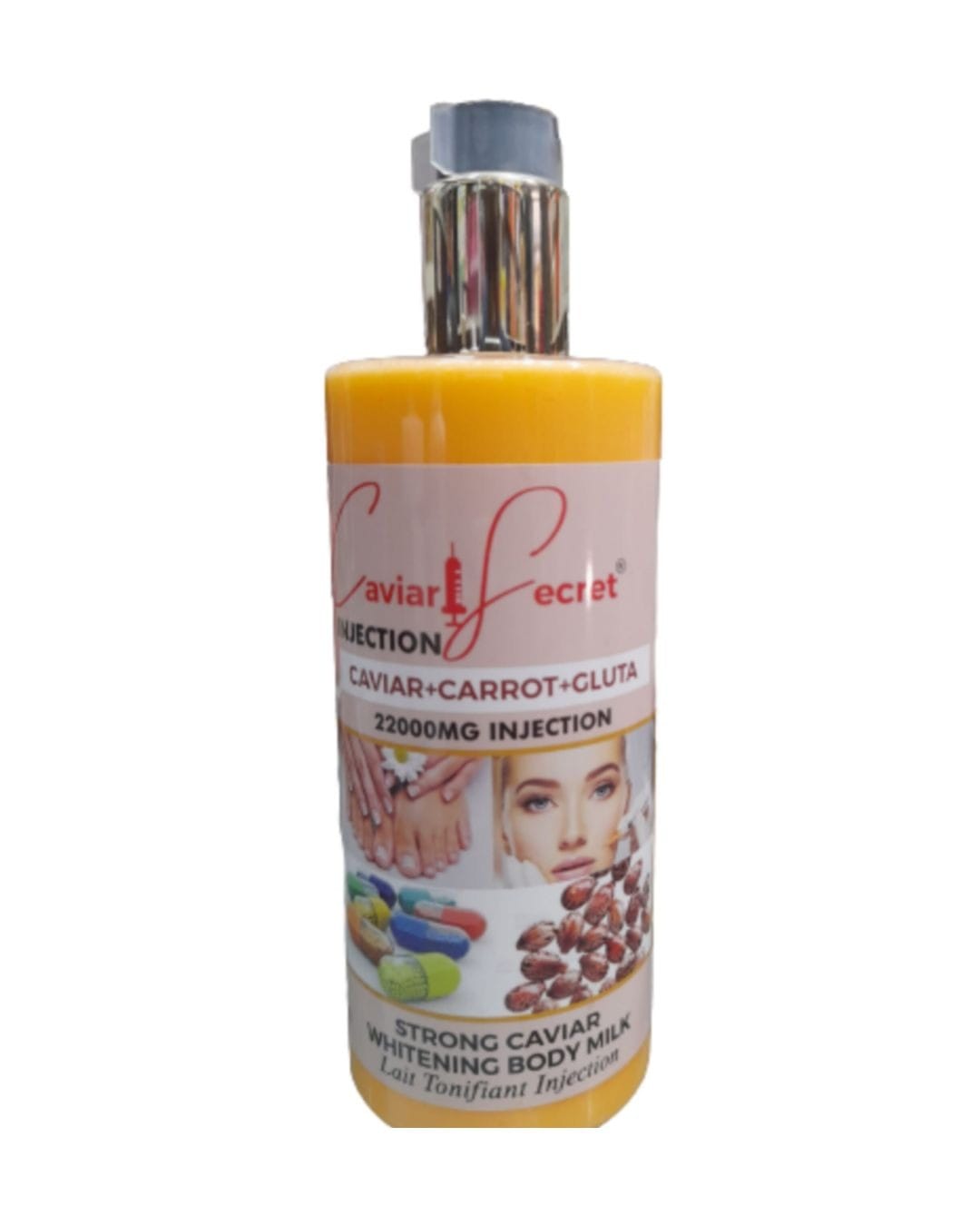 Caviar Secret Injection Carrot + Almond + Gluta Whitening Body Milk