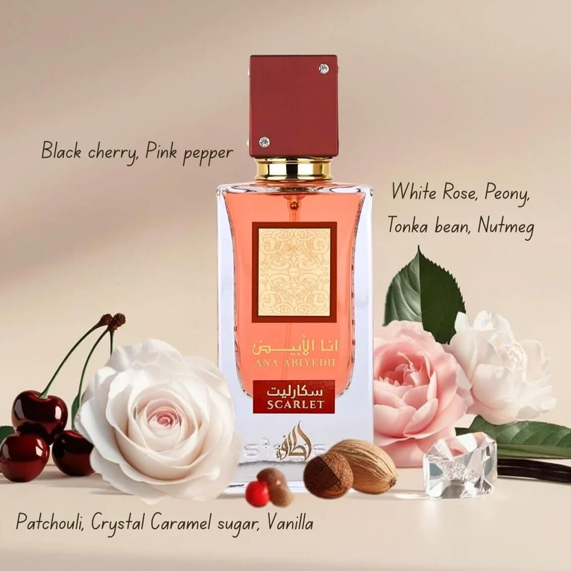 Lattafa Ana Abiyedh Scarlet Eau de Parfum 60ml