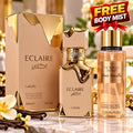 Lattafa Eclaire Sweet Vanilla Caramel Gourmand Fragrance 100ml + FREE Victoria’s Secret Bare Vanilla Body Mist 250ml