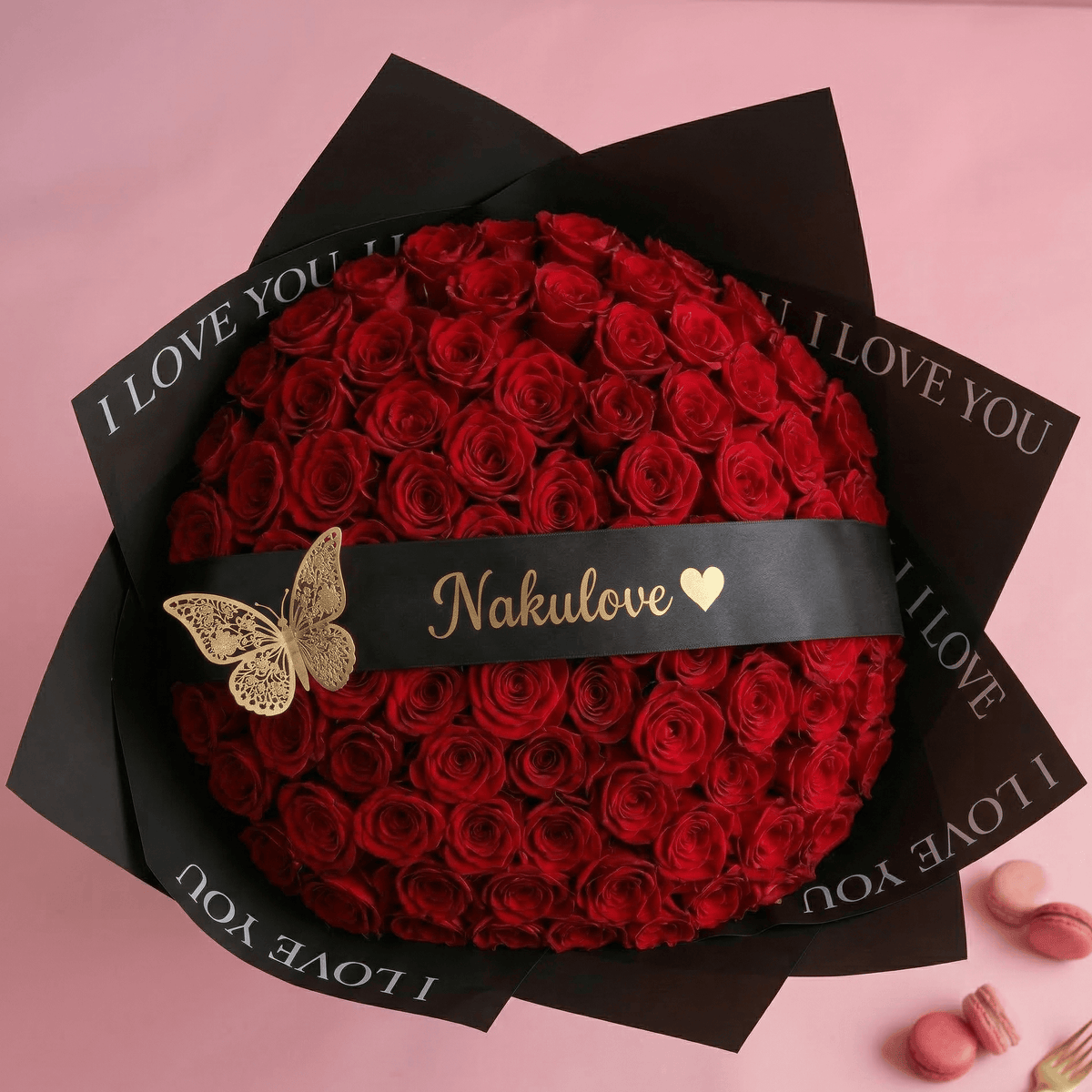 Nakulove Heart Red Roses Bouquet